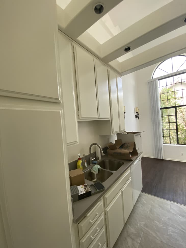 A Sage Green Paint Makeover Brings This Dull Kitchen to Life | Apartment Therapy
